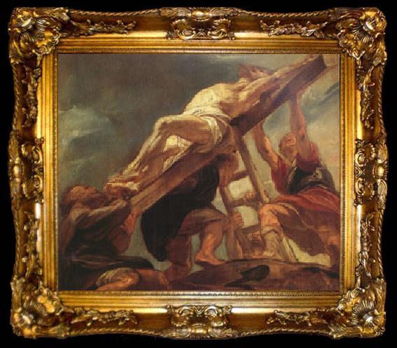 framed  Peter Paul Rubens The Raising of the Cross (mk05), ta009-2